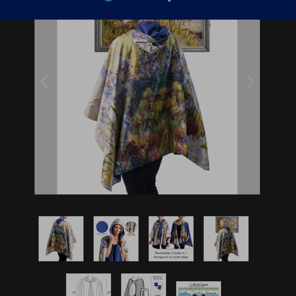 Rain Cape Poncho - Picture 2 of 7